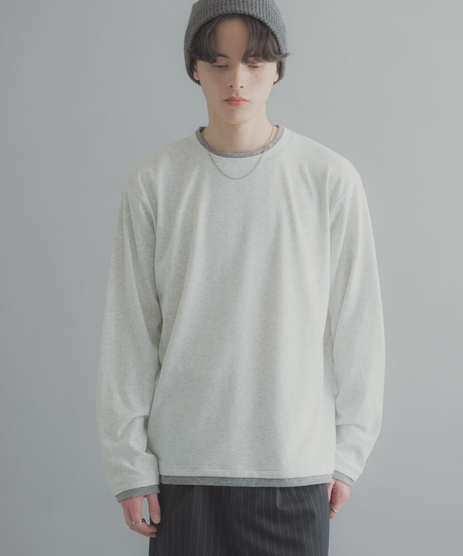 SENSE OF PLACE by URBAN RESEARCH「フェイクレイヤードロングTシャツ」|Tシャツ・カットソー|