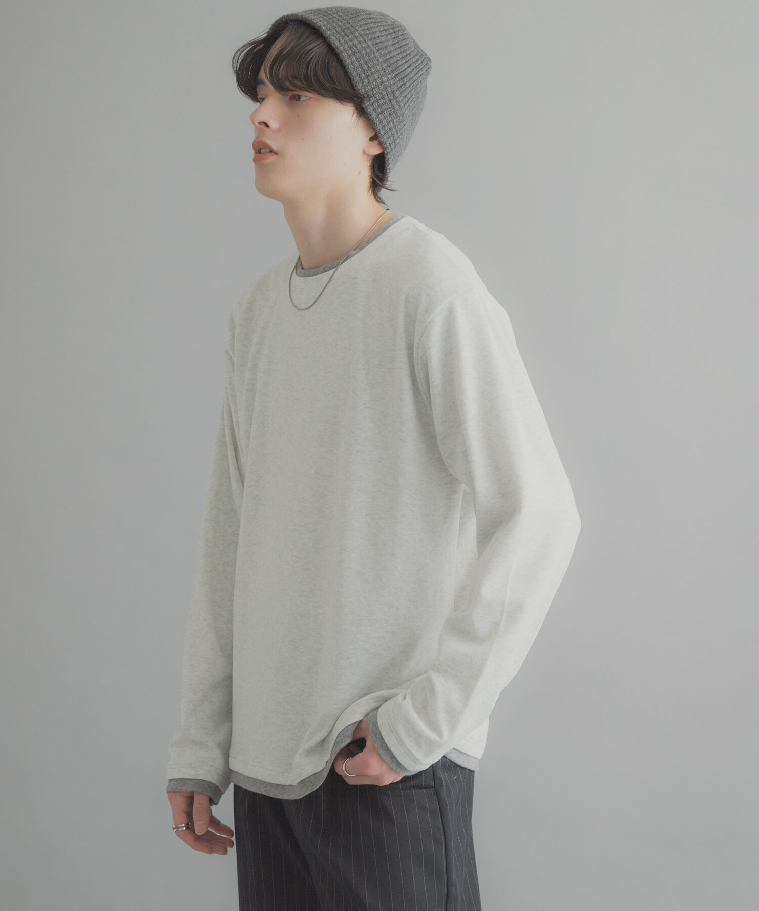 SENSE OF PLACE by URBAN RESEARCH「フェイクレイヤードロングTシャツ」|Tシャツ・カットソー|