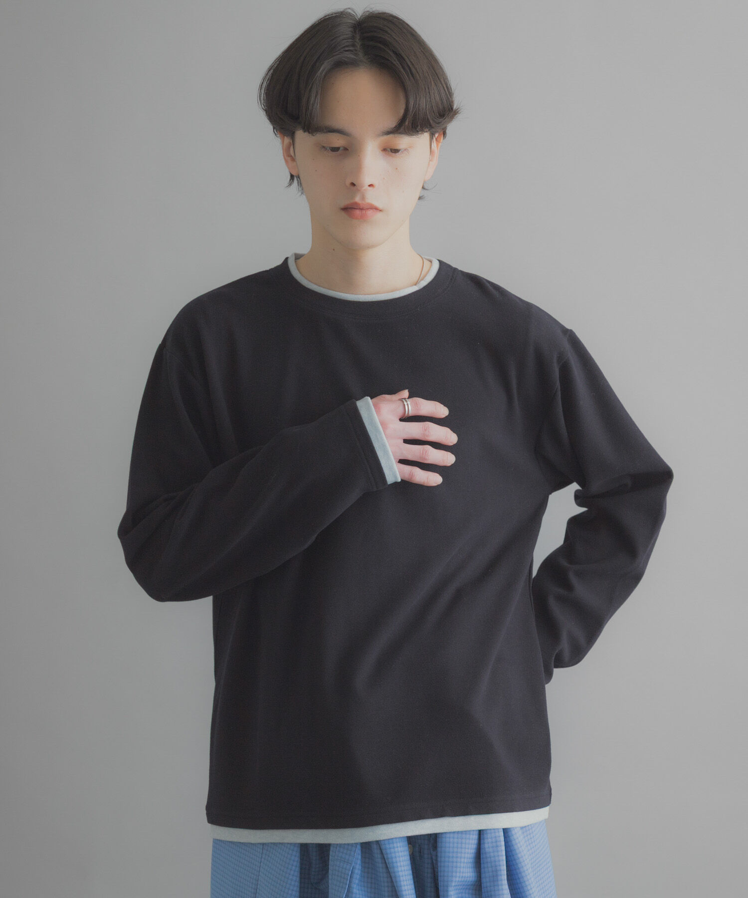 SENSE OF PLACE by URBAN RESEARCH「フェイクレイヤードロングTシャツ」|Tシャツ・カットソー|