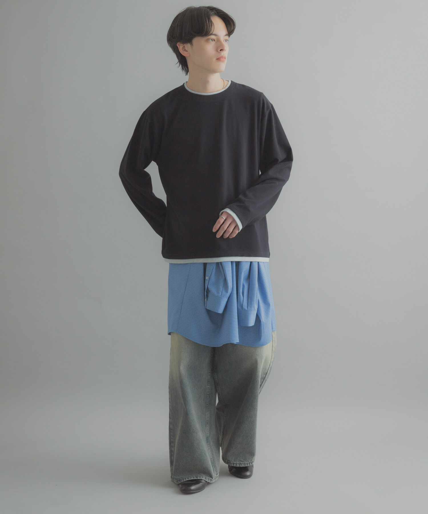 SENSE OF PLACE by URBAN RESEARCH「フェイクレイヤードロングTシャツ」|Tシャツ・カットソー|