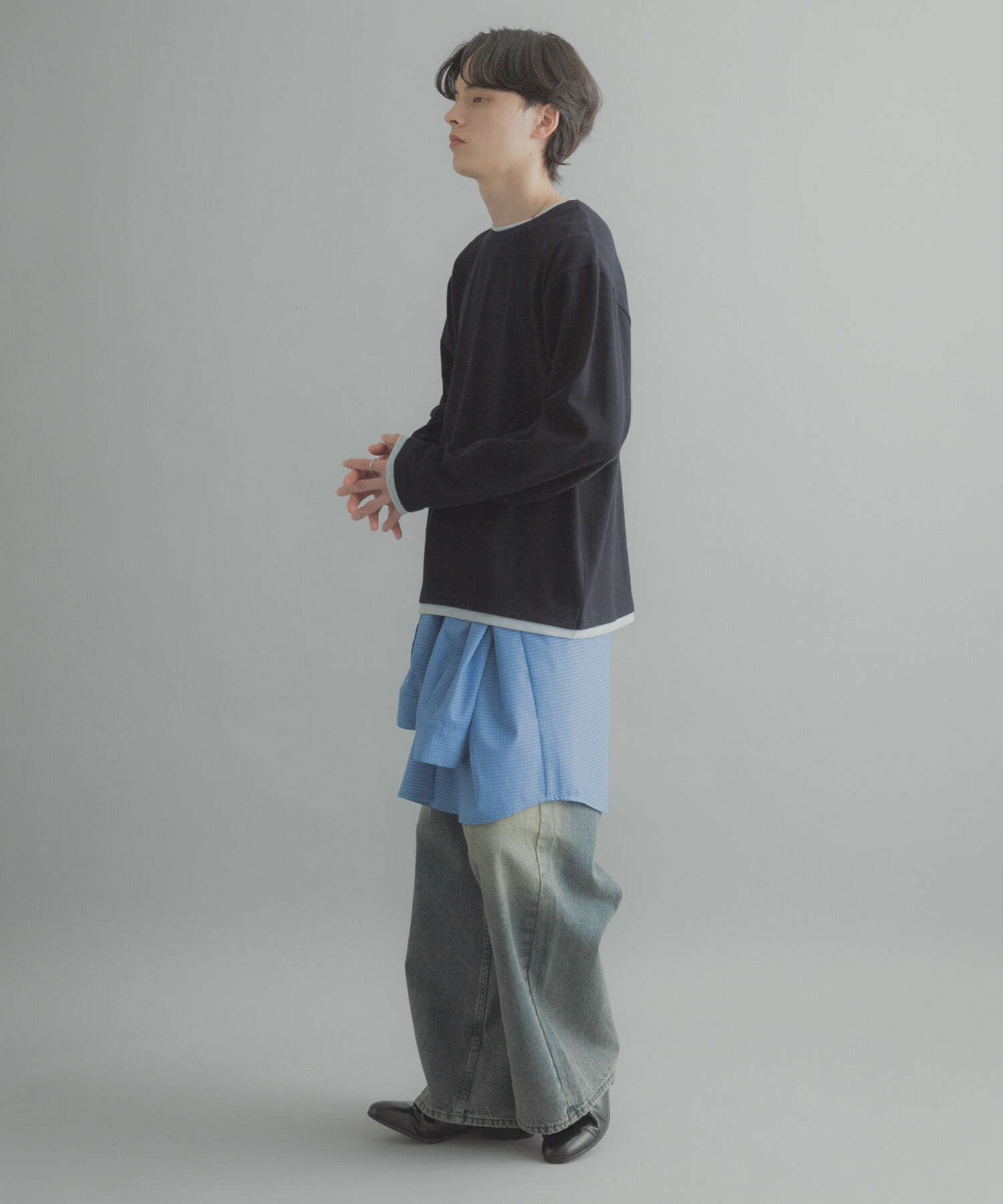 SENSE OF PLACE by URBAN RESEARCH「フェイクレイヤードロングTシャツ」|Tシャツ・カットソー|