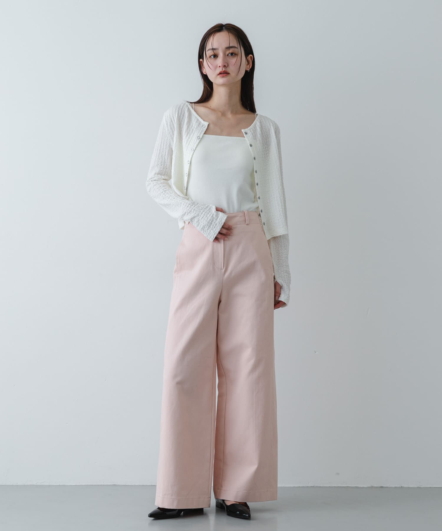 SENSE OF PLACE by URBAN RESEARCH「シャーリングカットカーディガン」|Tシャツ・カットソー|