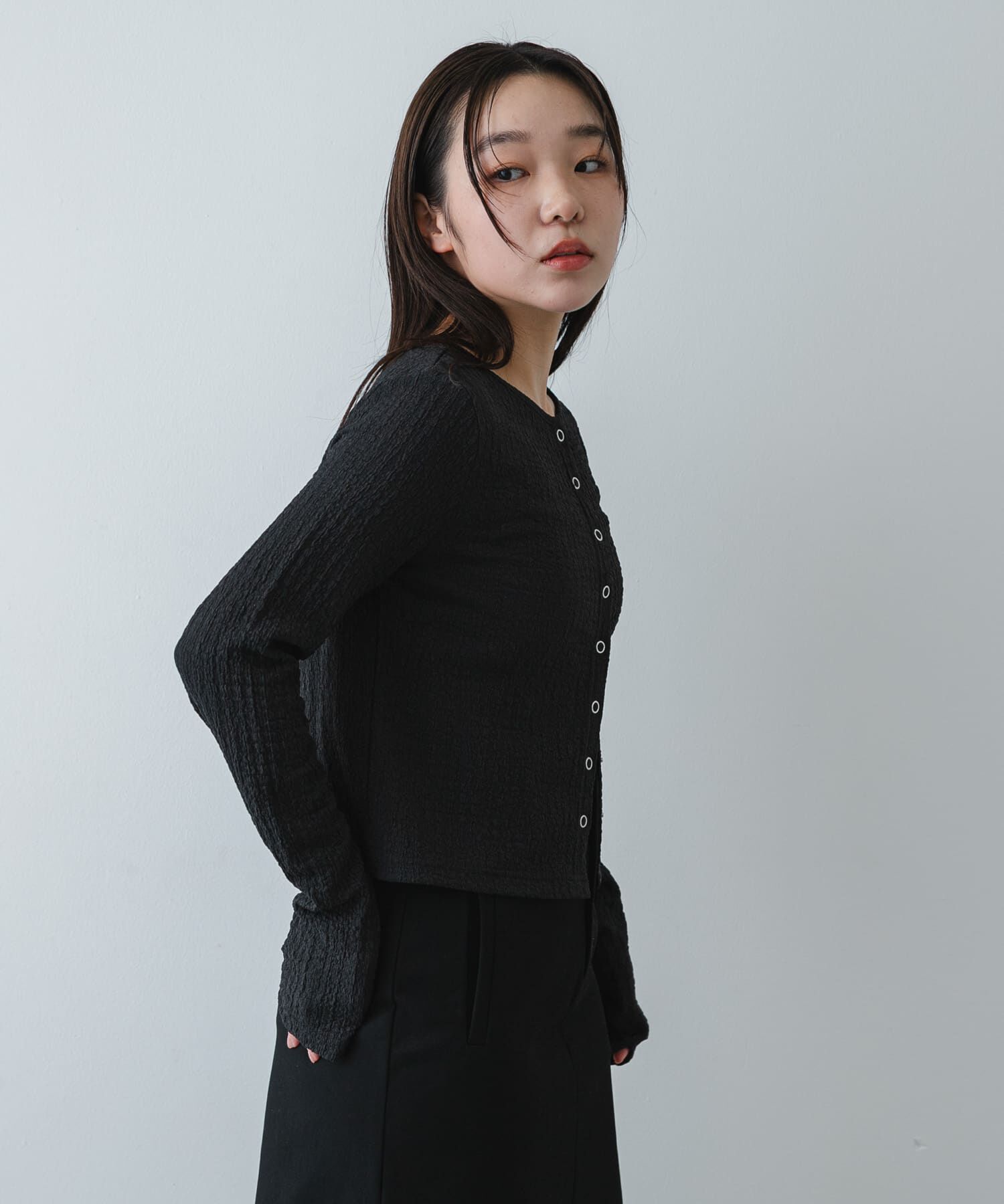 SENSE OF PLACE by URBAN RESEARCH「シャーリングカットカーディガン」|Tシャツ・カットソー|