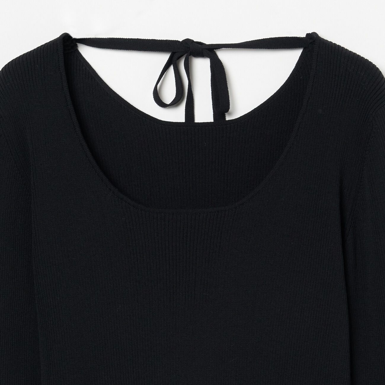 HELIOPOLE「HELIOPOLE BACK RIBBON RIB KNIT」|Tシャツ・カットソー|