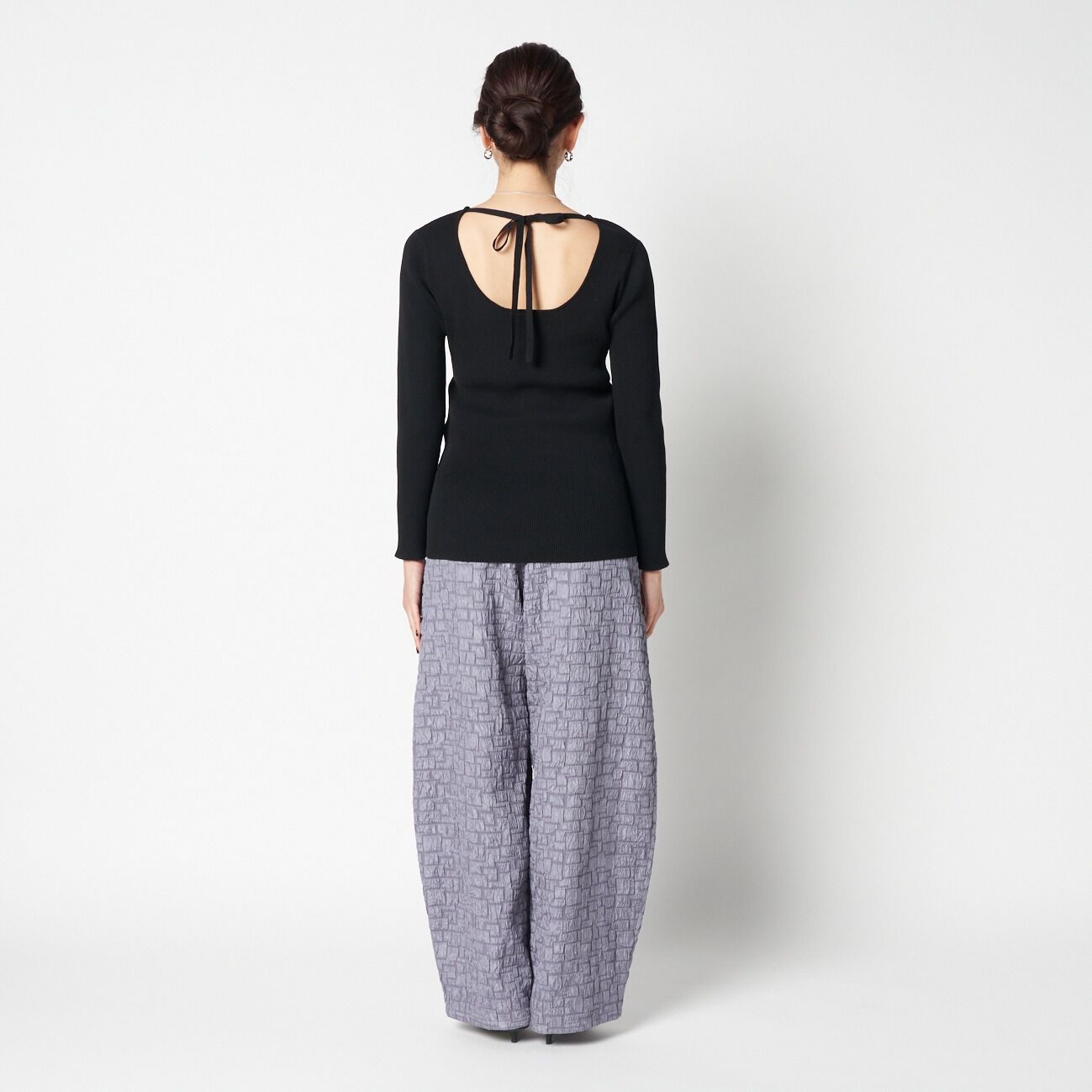 HELIOPOLE「HELIOPOLE BACK RIBBON RIB KNIT」|Tシャツ・カットソー|