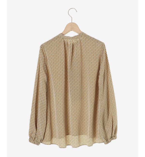 le.coeur blanc「《手洗い可能》デシンキカプリントスカーフタイブラウス」|シャツ・ブラウス|