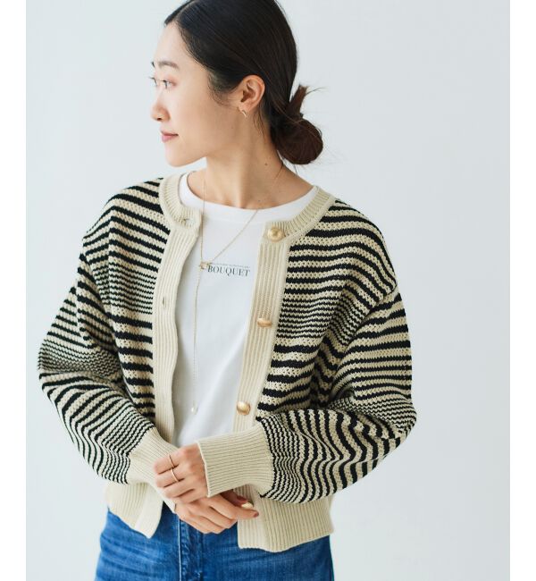  「BOUQUETロゴ7分袖T」|Tシャツ・カットソー|