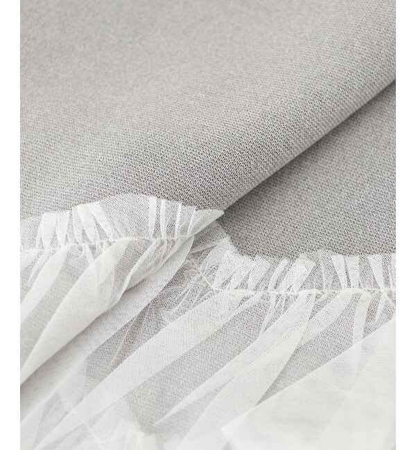 le.coeur blanc「《手洗い可能》Perle Peche チュールキリカエニット」|ニット・セーター|