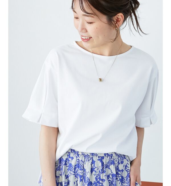  「コットンタックスリーブTシャツ」|Tシャツ・カットソー|