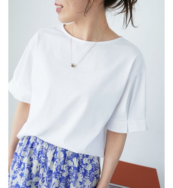  「コットンタックスリーブTシャツ」|Tシャツ・カットソー|