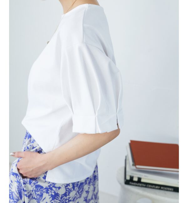  「コットンタックスリーブTシャツ」|Tシャツ・カットソー|