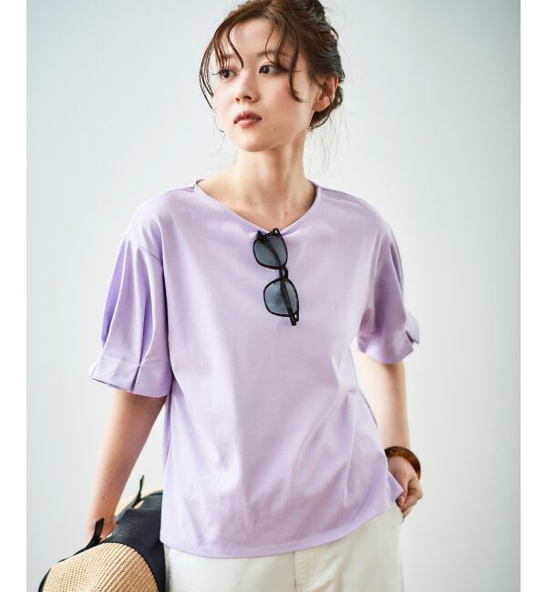  「コットンタックスリーブTシャツ」|Tシャツ・カットソー|