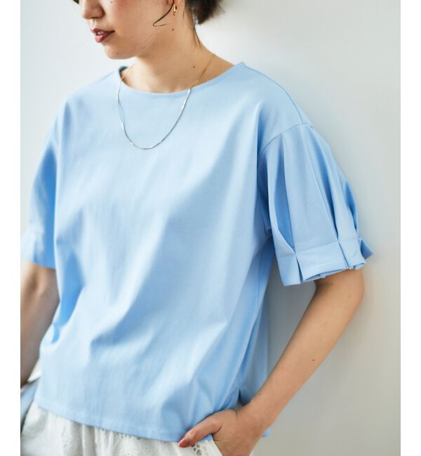  「コットンタックスリーブTシャツ」|Tシャツ・カットソー|