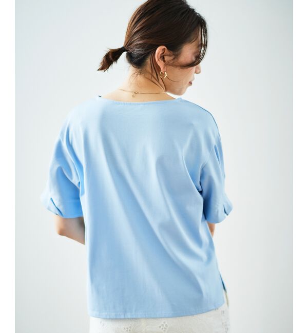  「コットンタックスリーブTシャツ」|Tシャツ・カットソー|