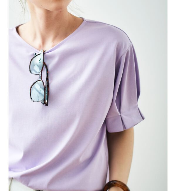  「コットンタックスリーブTシャツ」|Tシャツ・カットソー|