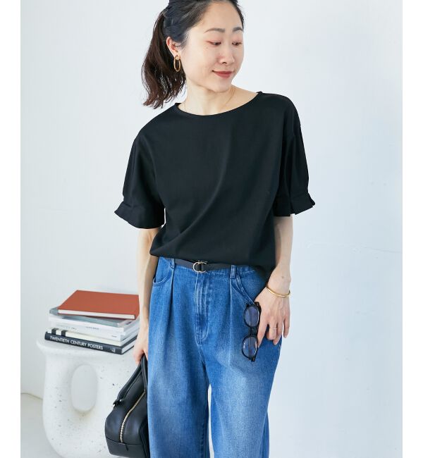  「コットンタックスリーブTシャツ」|Tシャツ・カットソー|