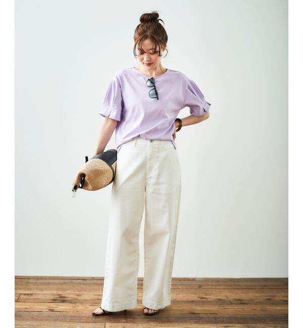  「コットンタックスリーブTシャツ」|Tシャツ・カットソー|