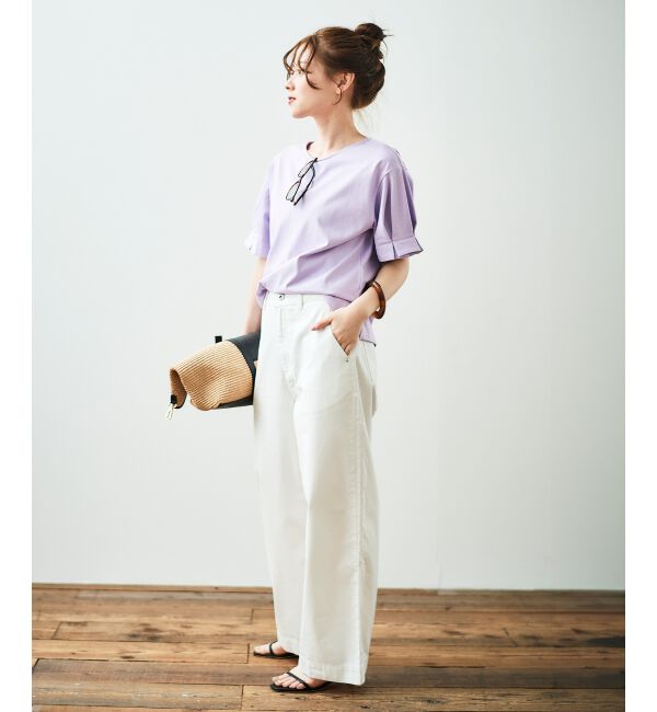  「コットンタックスリーブTシャツ」|Tシャツ・カットソー|