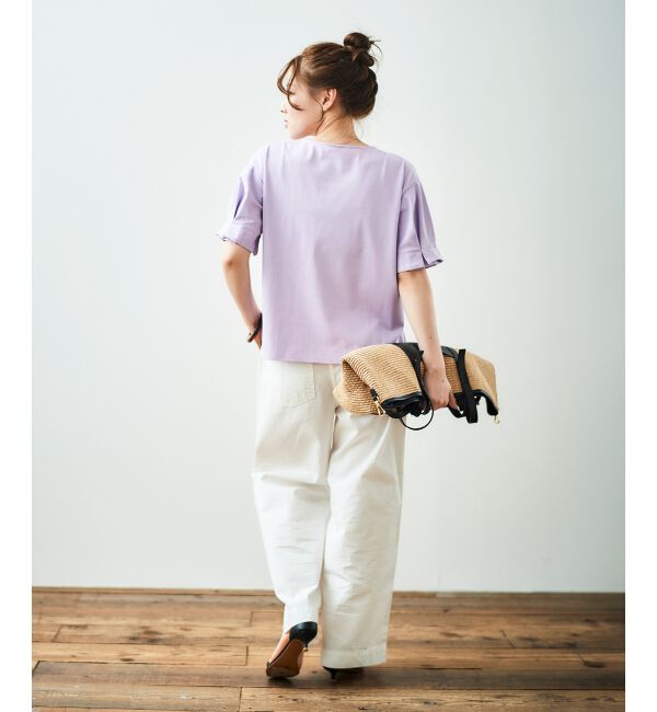  「コットンタックスリーブTシャツ」|Tシャツ・カットソー|