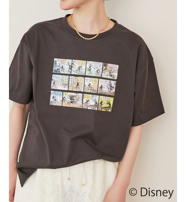  「【Disney】Comic/プリントTシャツ」|Tシャツ・カットソー|D／グレー