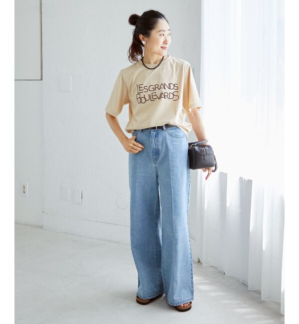 「《手洗い可能》Les Grands BoulevardsロゴTシャツ」|Tシャツ・カットソー|