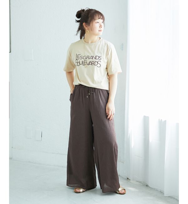  「《手洗い可能》Les Grands BoulevardsロゴTシャツ」|Tシャツ・カットソー|