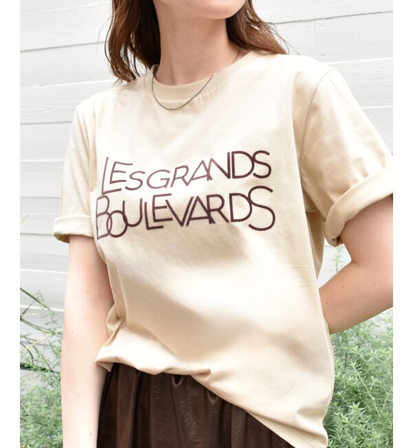  「《手洗い可能》Les Grands BoulevardsロゴTシャツ」|Tシャツ・カットソー|