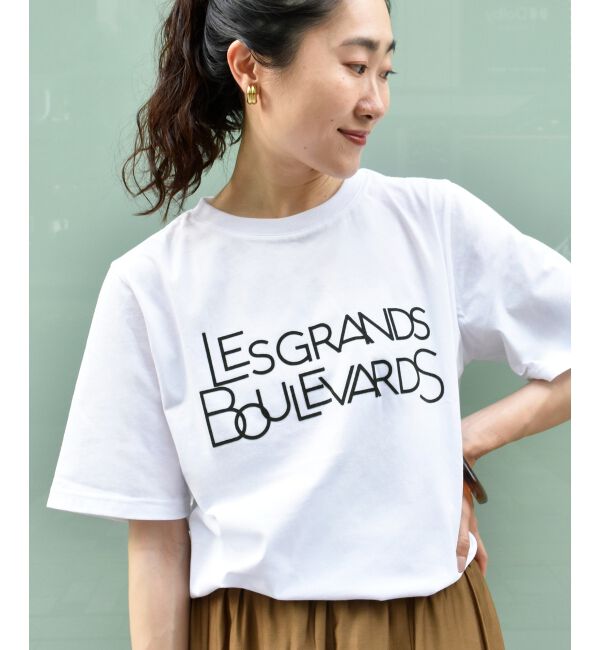  「《手洗い可能》Les Grands BoulevardsロゴTシャツ」|Tシャツ・カットソー|