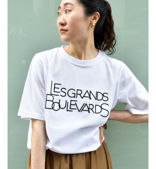  「《手洗い可能》Les Grands BoulevardsロゴTシャツ」|Tシャツ・カットソー|
