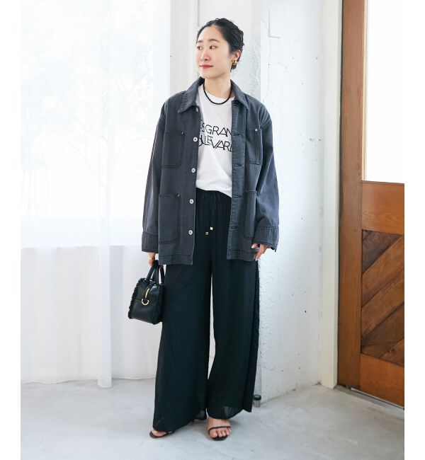  「《手洗い可能》Les Grands BoulevardsロゴTシャツ」|Tシャツ・カットソー|