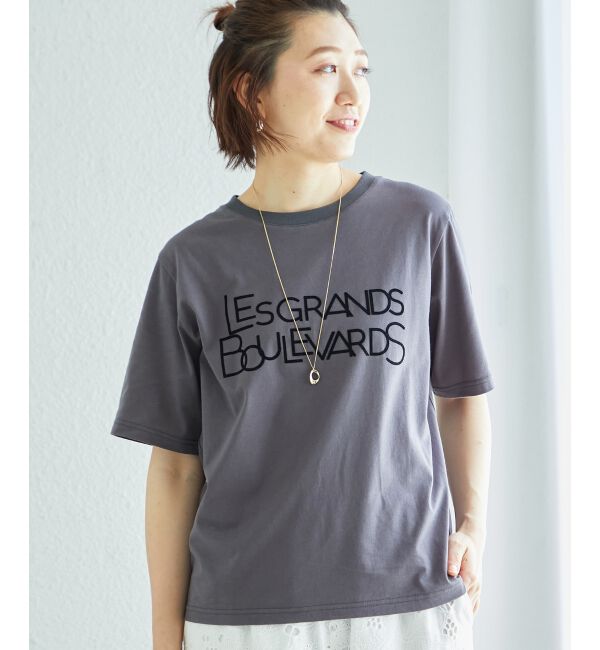  「《手洗い可能》Les Grands BoulevardsロゴTシャツ」|Tシャツ・カットソー|