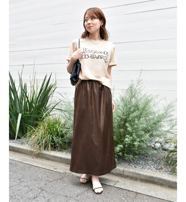  「《手洗い可能》Les Grands BoulevardsロゴTシャツ」|Tシャツ・カットソー|