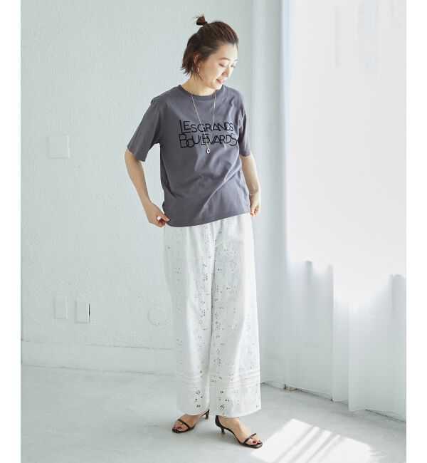  「《手洗い可能》Les Grands BoulevardsロゴTシャツ」|Tシャツ・カットソー|