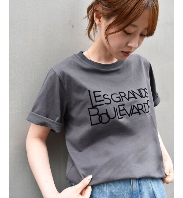  「《手洗い可能》Les Grands BoulevardsロゴTシャツ」|Tシャツ・カットソー|