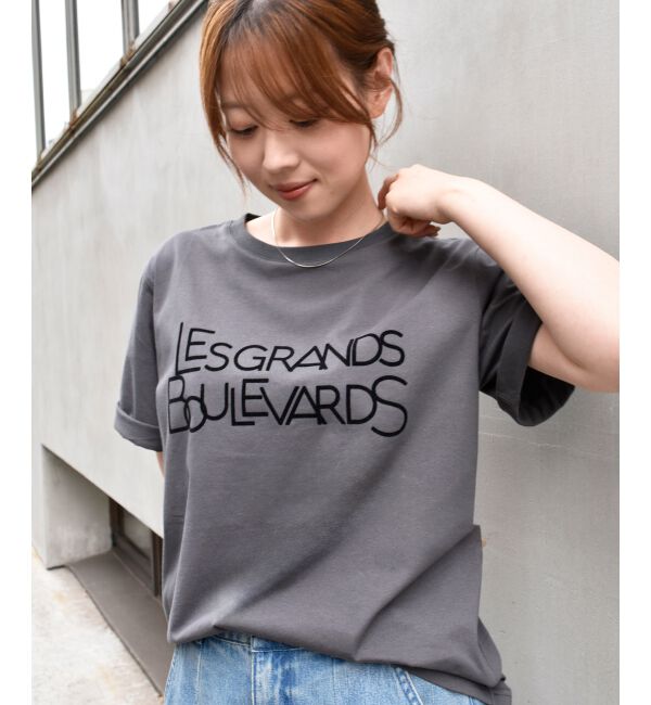  「《手洗い可能》Les Grands BoulevardsロゴTシャツ」|Tシャツ・カットソー|