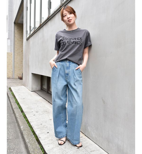  「《手洗い可能》Les Grands BoulevardsロゴTシャツ」|Tシャツ・カットソー|