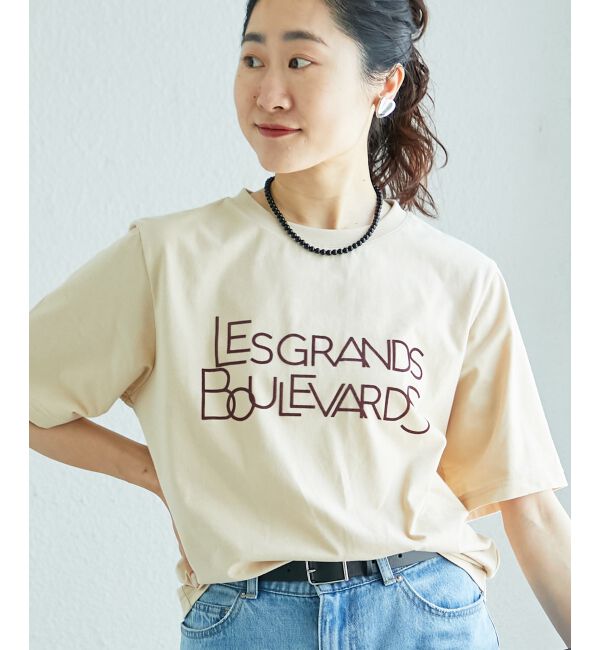  「《手洗い可能》Les Grands BoulevardsロゴTシャツ」|Tシャツ・カットソー|