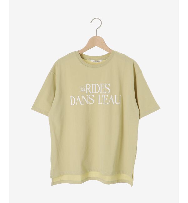  「《手洗い可能》RIDES DANS L'EAUロゴTシャツ」|Tシャツ・カットソー|