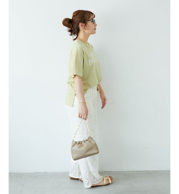  「《手洗い可能》RIDES DANS L'EAUロゴTシャツ」|Tシャツ・カットソー|