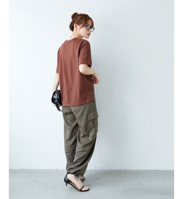  「《手洗い可能》RIDES DANS L'EAUロゴTシャツ」|Tシャツ・カットソー|