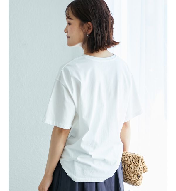  「《手洗い可能》RIDES DANS L'EAUロゴTシャツ」|Tシャツ・カットソー|