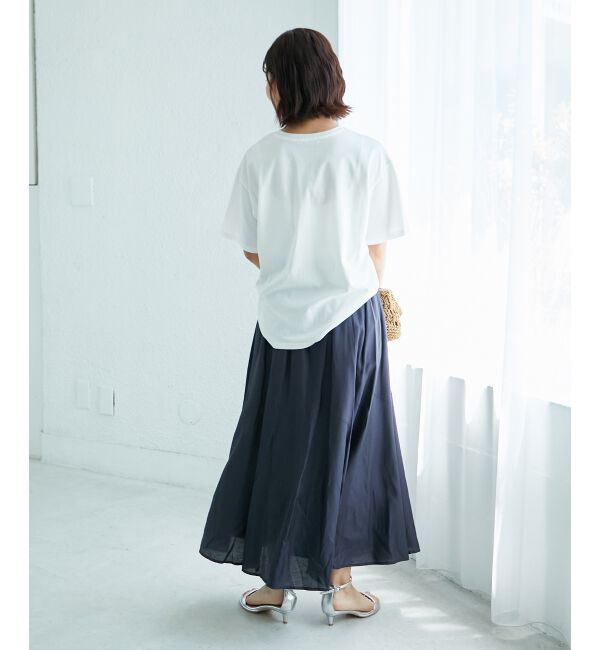  「《手洗い可能》RIDES DANS L'EAUロゴTシャツ」|Tシャツ・カットソー|