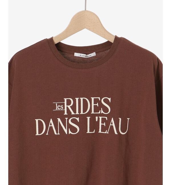  「《手洗い可能》RIDES DANS L'EAUロゴTシャツ」|Tシャツ・カットソー|