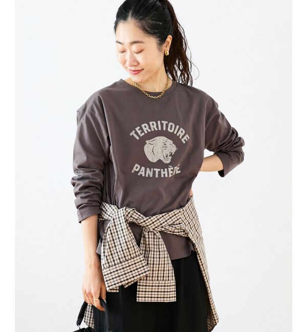  「ヴィンテージライクロゴロングTシャツ」|Tシャツ・カットソー|