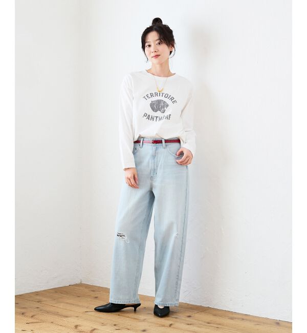  「ヴィンテージライクロゴロングTシャツ」|Tシャツ・カットソー|