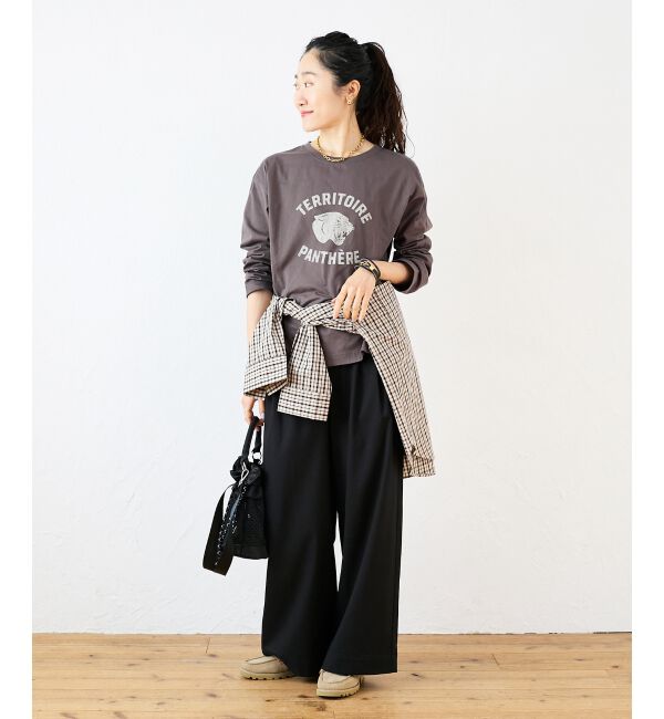  「ヴィンテージライクロゴロングTシャツ」|Tシャツ・カットソー|