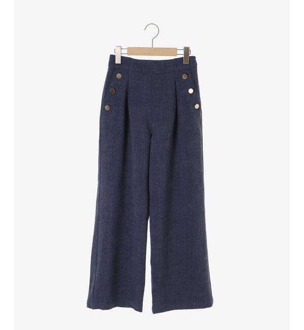  「【日本製】メランジ調マリンワイドパンツ」|その他|