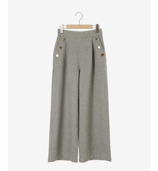  「【日本製】メランジ調マリンワイドパンツ」|その他|