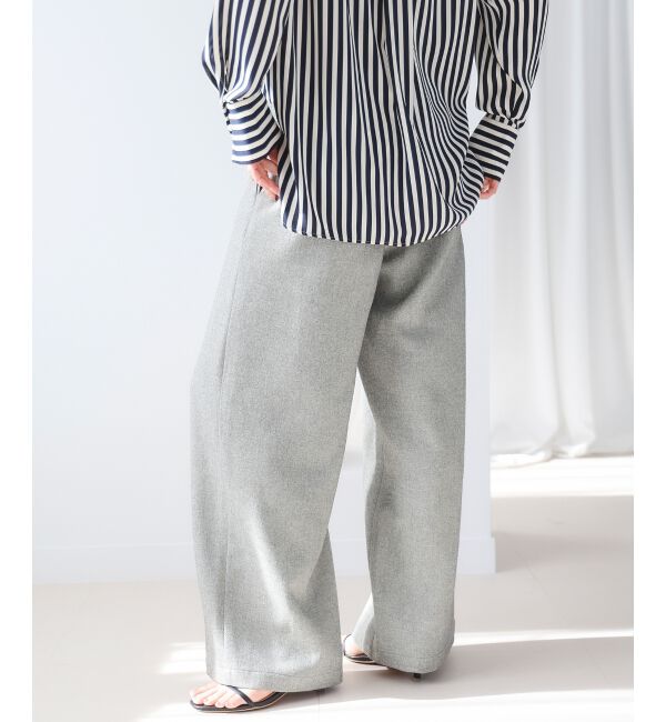  「【日本製】メランジ調マリンワイドパンツ」|その他|