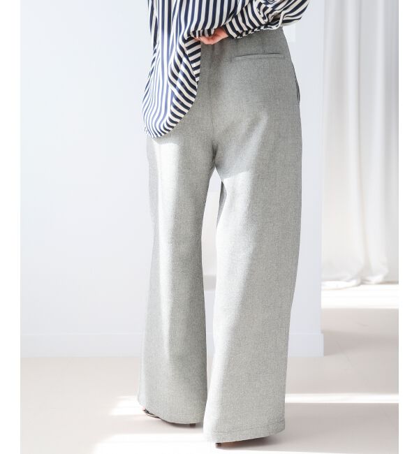  「【日本製】メランジ調マリンワイドパンツ」|その他|